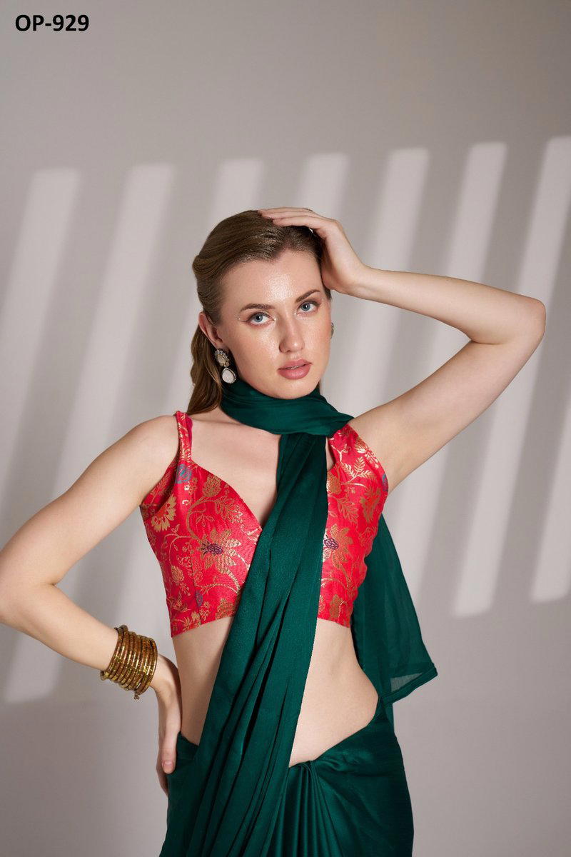 LAXMINAM OP-929 DESIGNER SATIN SAREE WHOLESALER IN INDIA 1