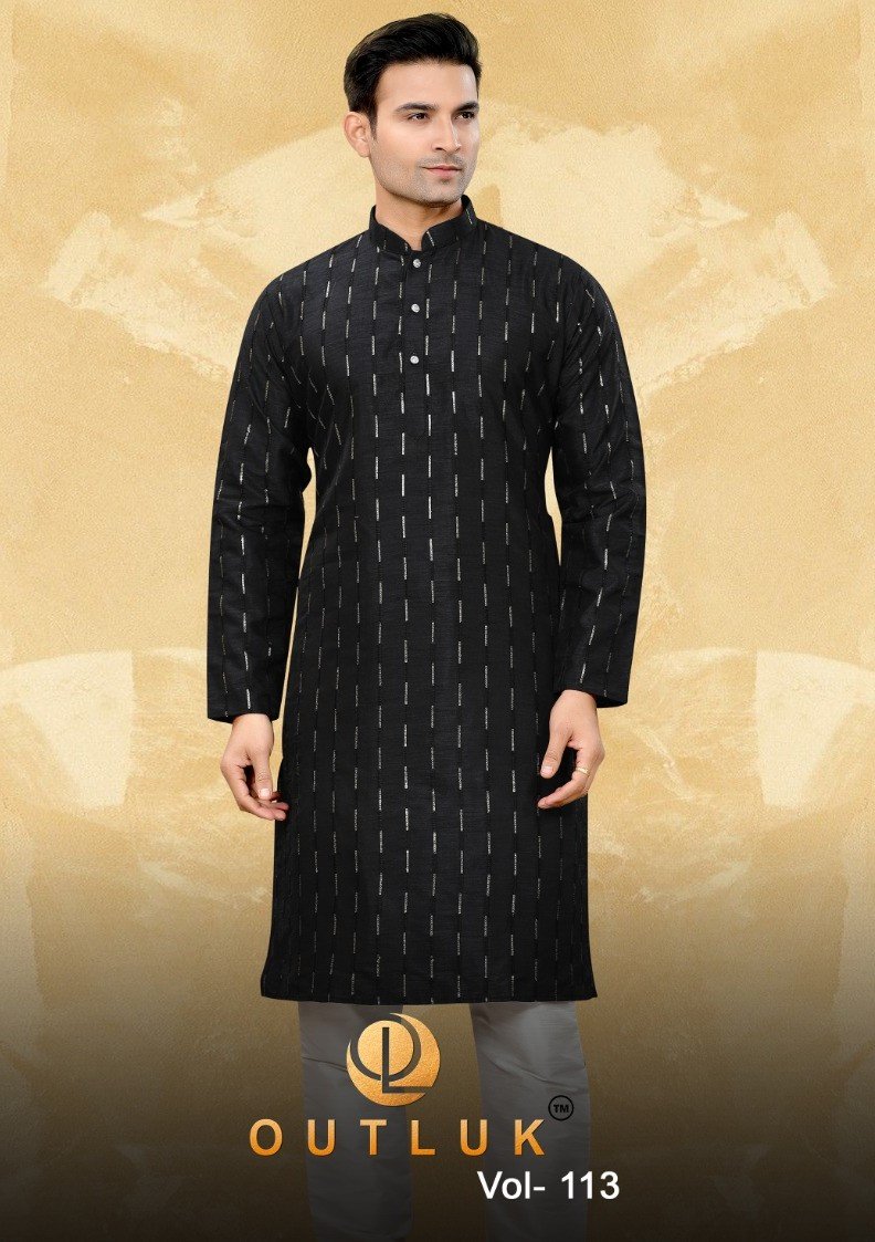 OUTLOOK VOL-113 BY OUTLOOK KURTA PAJAMA MENS WEAR WHOLESALER IN INDIA 1