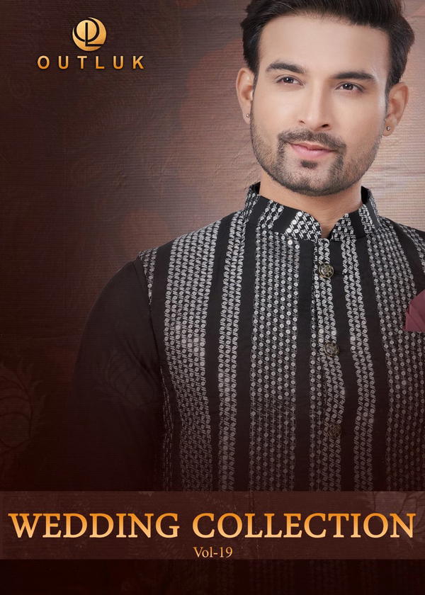 OUTLOOK WEDDING COLLECTION VOL-19 19001 TO 19009 DESIGNER Kurta Pajama WHOLESALER IN SURAT