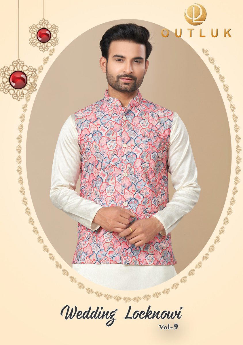 WEDDING COLLECTION VOL-09 BY DIGITAL PRINTED KURTA PAJAMA MENS WEAR WHOLESALER IN INDIA 1