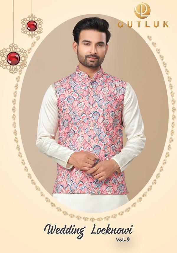 WEDDING COLLECTION VOL-09 BY DIGITAL PRINTED KURTA PAJAMA MENS WEAR WHOLESALER IN INDIA