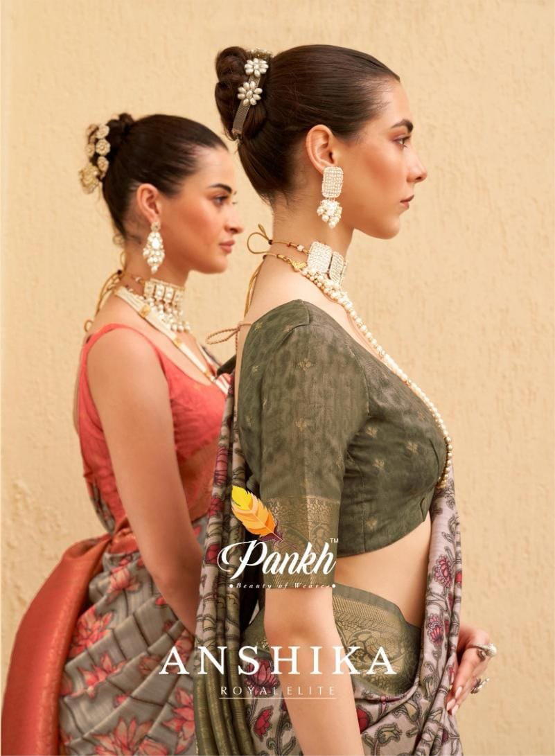 ANSHIKA BY PANKH PRINTED SAREE WHOLESALER IN SURAT 1