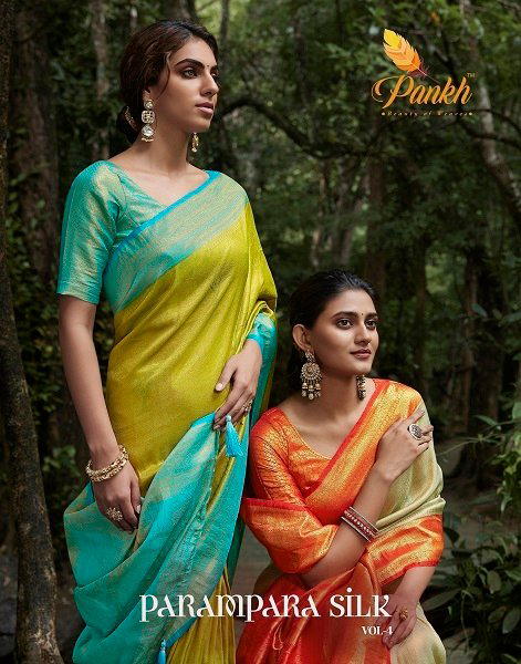 PARAMPARA SILK VOL-4 BY PANKH KANJIVERAM SAREE WHOLESALER IN INDIA 1