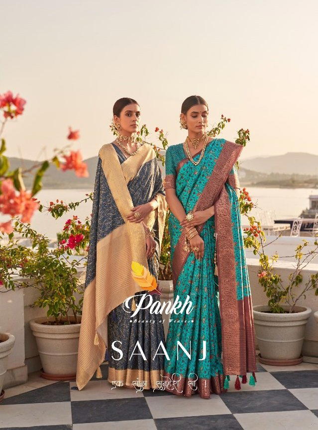 SAANJ BY PANKH SILK SAREE MANUFACTURER IN INDIA 1