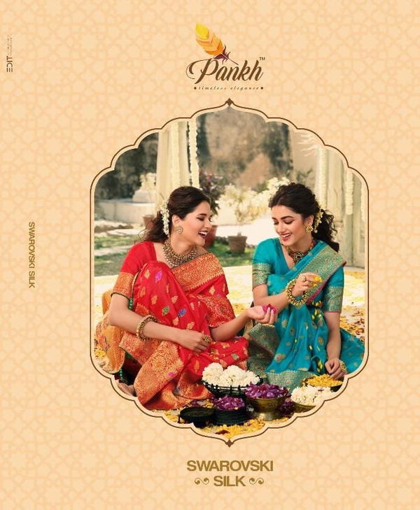SWAROVSKI SILK BY PANKH SILK SAREE WHOLESALER IN INDIA