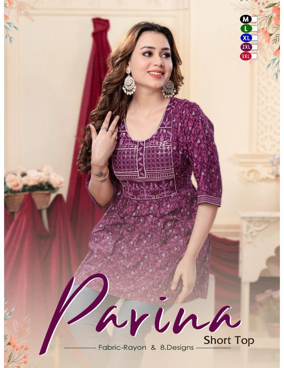 PARINA BY FT DESIGNER RAYON KURTIS WHOLESALER IN INDIA 1