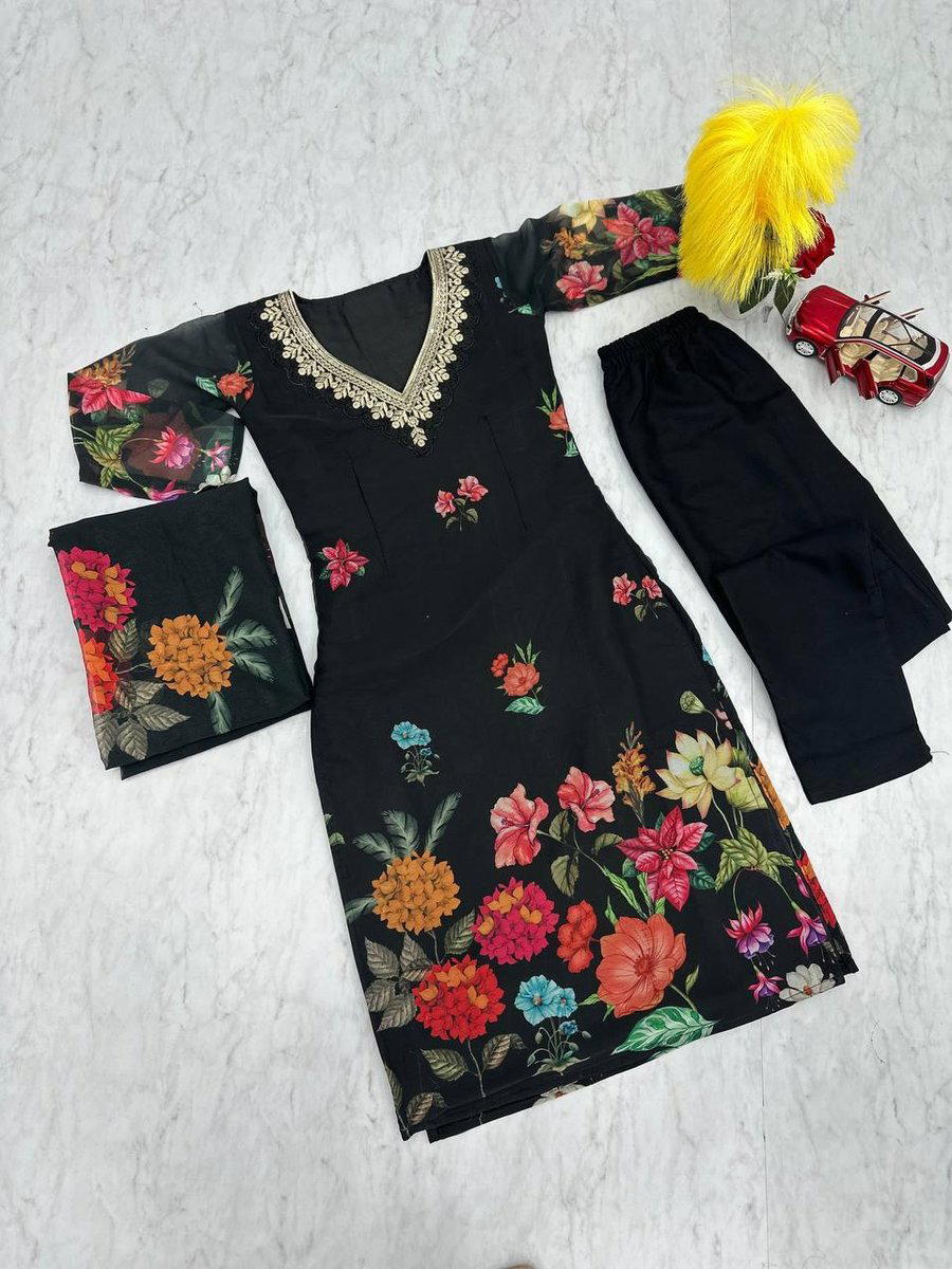 PC-433 BY PRISHA CREATION DESIGNER GEORGETTE SALWAR SUIT WHOLESALER IN INDIA 1
