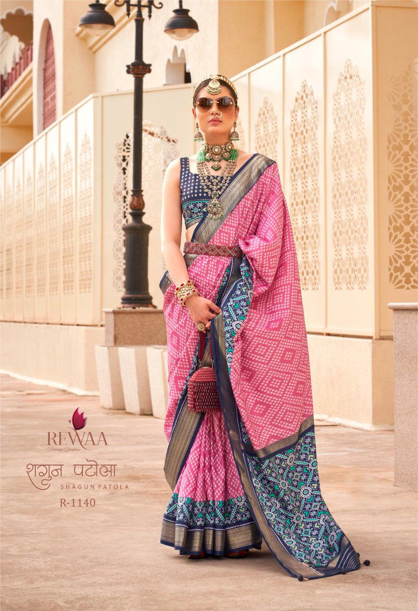 SHAGUN PATOLA BY REWAA SILK SAREE WHOLESALER IN INDIA 1