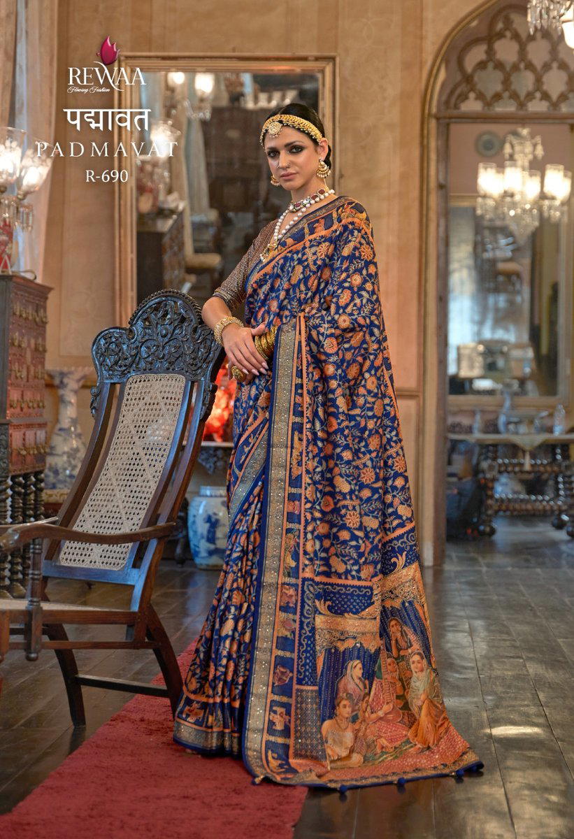 PADMAVAT BY REWAA PURE PATOLA SAREE WHOLESALER IN INDIA 1