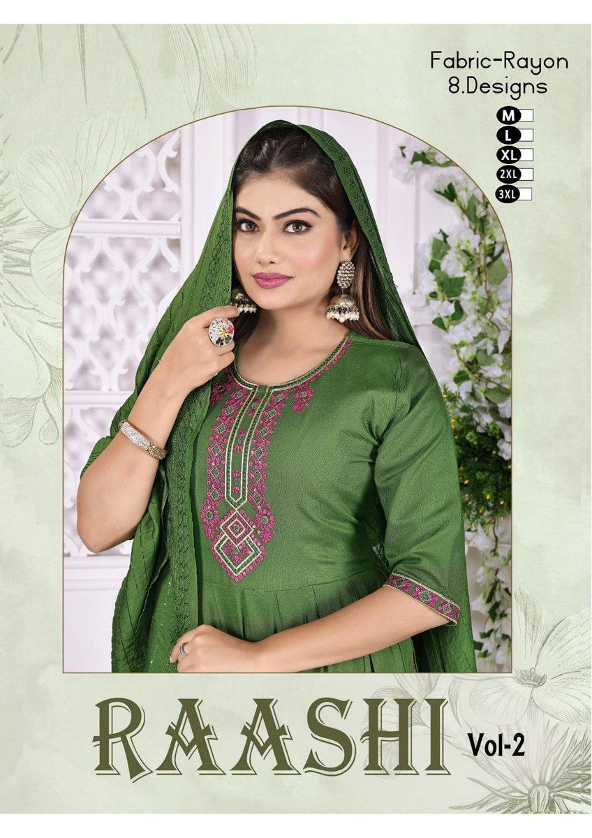 RAASHI VOL.0.2 BY FT DESIGNER RAYON PRINT KURTIS WHOLESALER IN INDIA 1