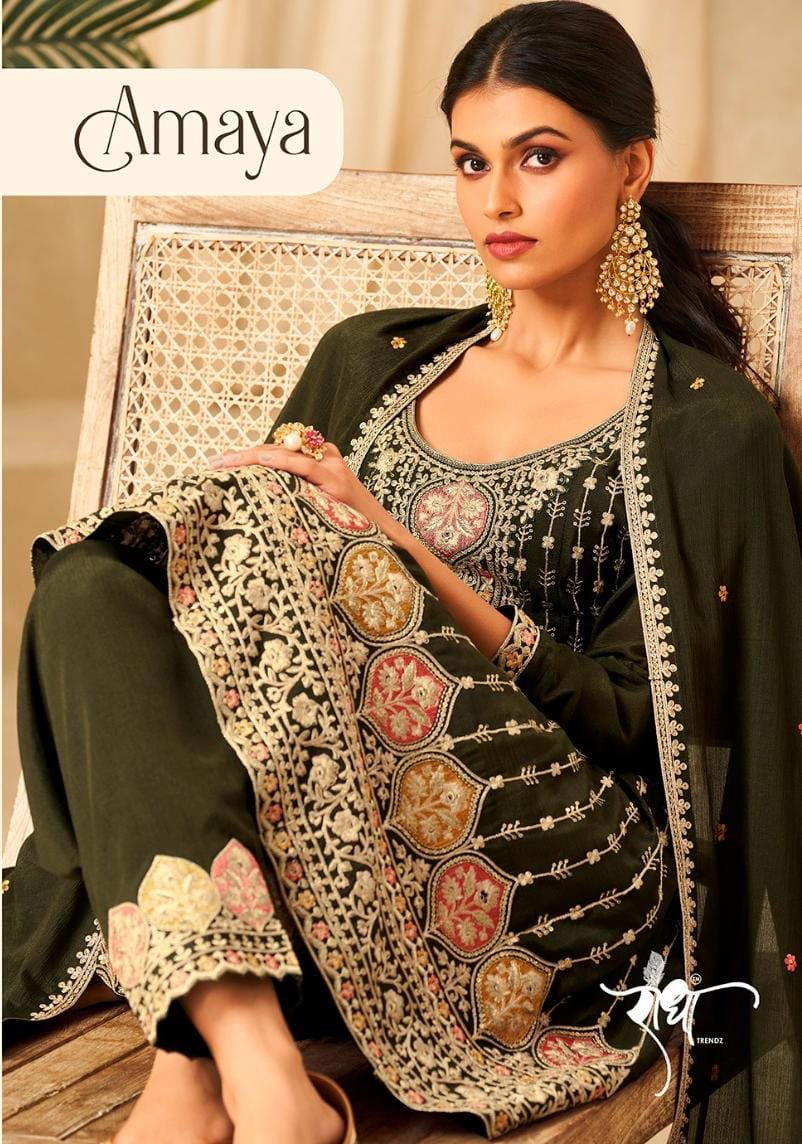 SERIES 2031 TO 2034 BY RADHA TREND EMBROIDERY SALWAR KAMEEZ WHOLESALER IN INDIA 1