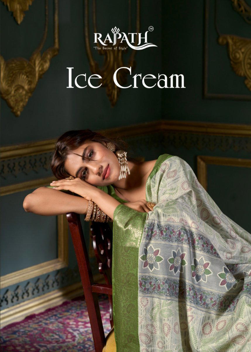RAJPATH ICE CREAM 570001 TO 570006 DESIGNER SILK SAREE WHOLESALER IN INDIA 1