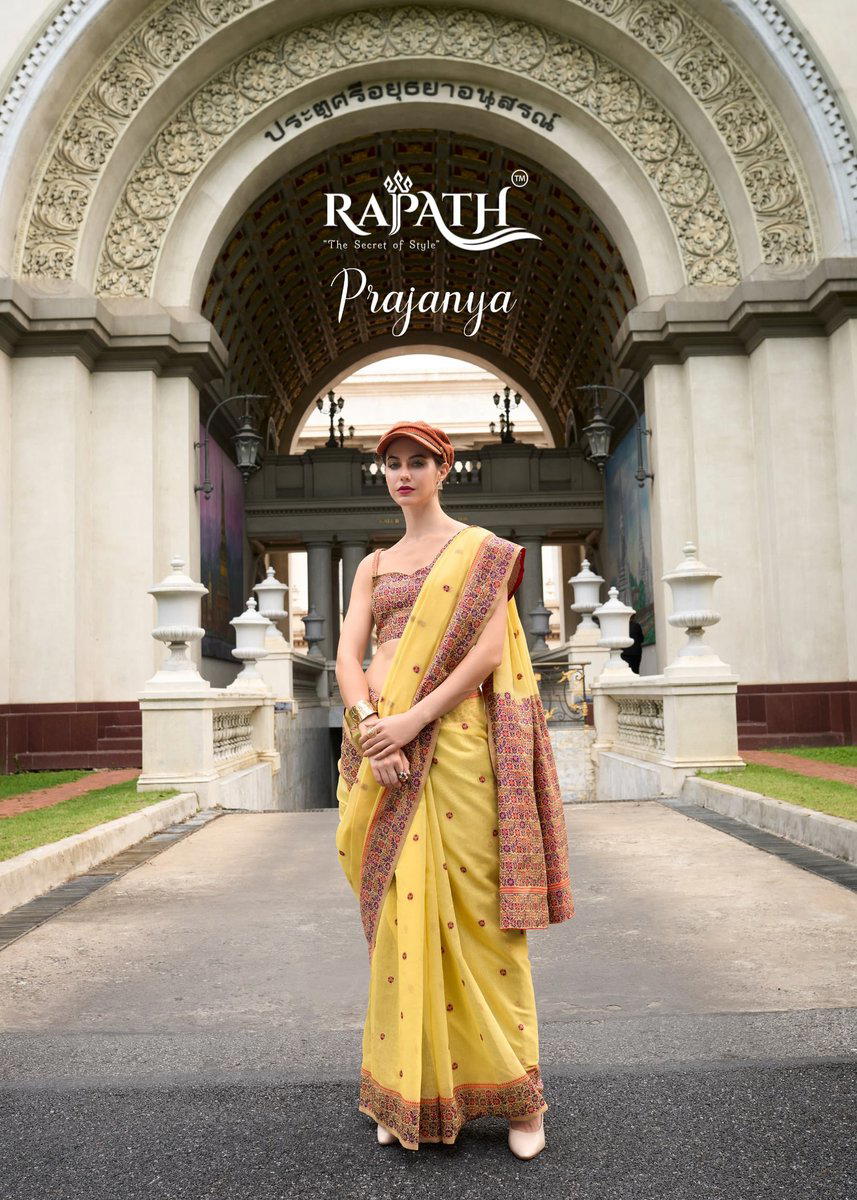 RAJPATH PRAJANYA 690001 TO 690006 DESIGNER COTTON SAREE WHOLESALER IN INDIA 1