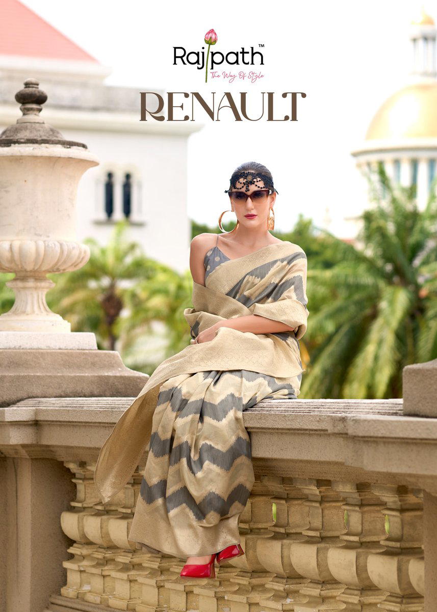 RAJPATH RENAULT 720001 TO 720006 DESIGNER COTTON SILK SAREE WHOLESALER IN INDIA 1