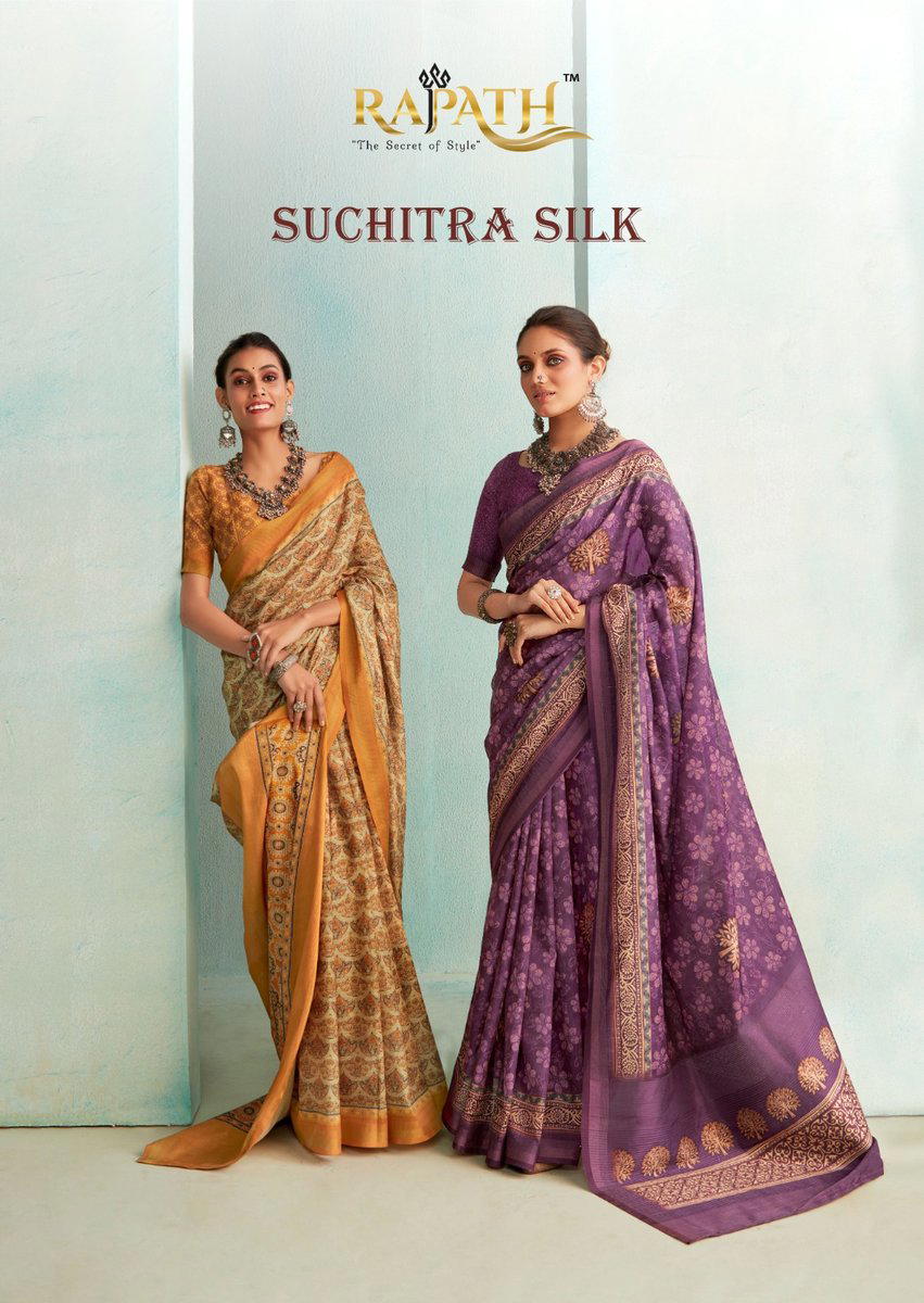 RAJPATH SUCHITRA SILK 360001 TO 360010 DESIGNER SAREE WHOLESALER IN INDIA 1