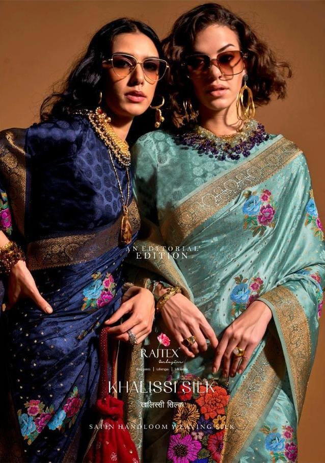 RAJTEX KHALISSI SILK 360001 TO 360006 WEAVING SILK SAREE WHOLESALER IN SURAT 1