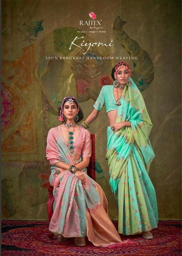 RAJTEX KIYOMI 401001 TO 40100 DESIGNER SAREE WHOLESALER IN INDIA