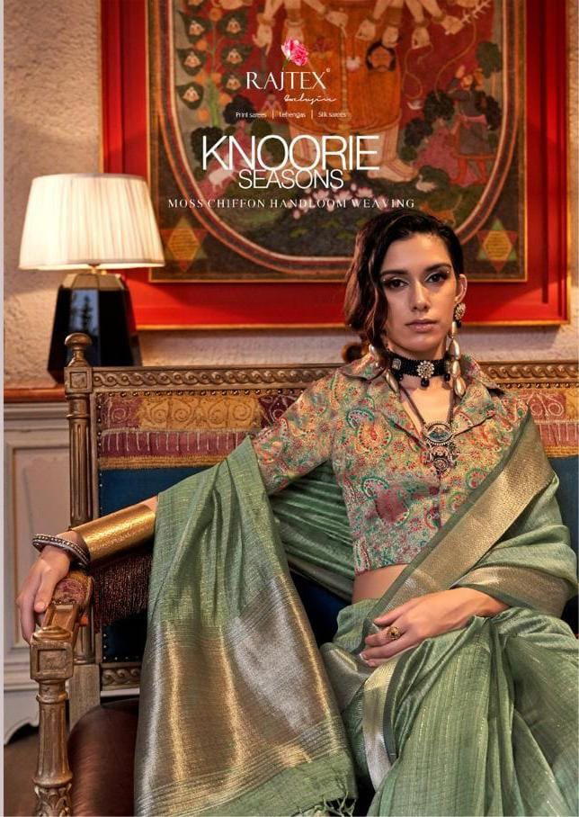 RAJTEX KNOORIE SEASONS 394001 TO 394006 WEAVING SAREE WHOLESALER IN INDIA 1