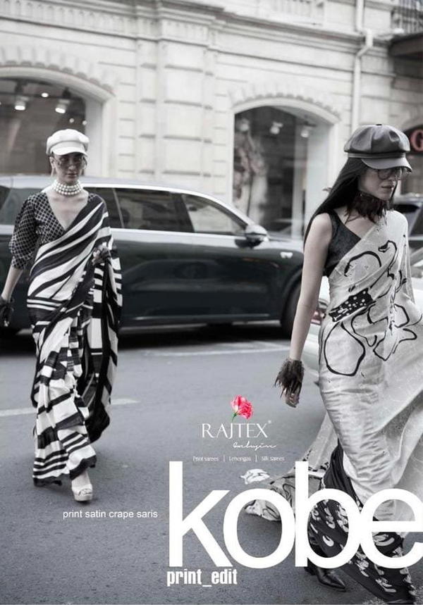 KOBE BY RAJTEX SATIN SAREE MANUFACTURER IN INDIA