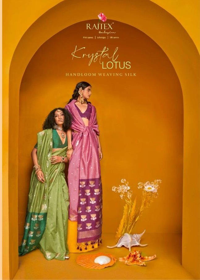 RAJTEX KRYSTAL LOTUS 402001 TO 402006 WEAVING SILK SAREE WHOLESALER IN INDIA 1