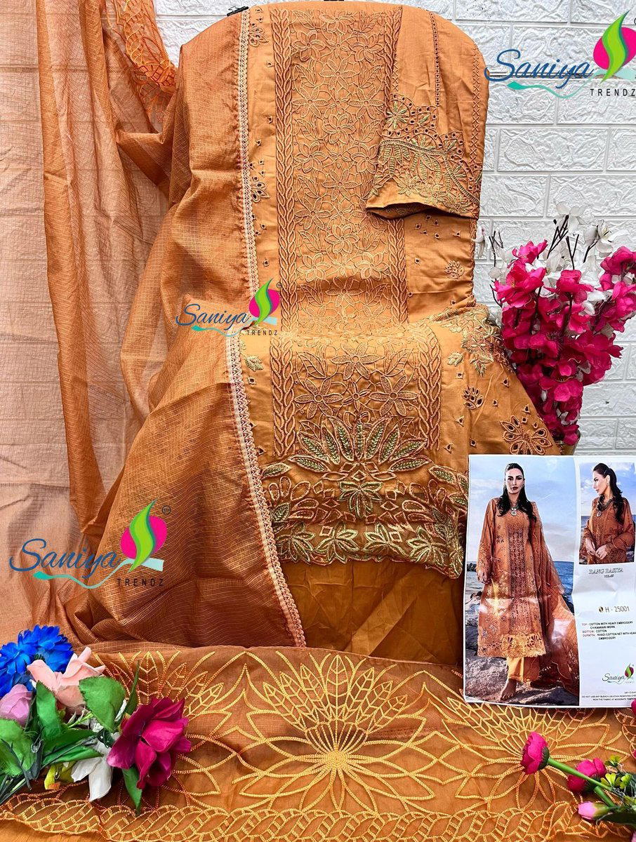 RANG RASIYA VOL- 25 BY SANIYA TRENDZ DESIGNER COTTON SALWAR SUIT WHOLESALER IN INDIA 1