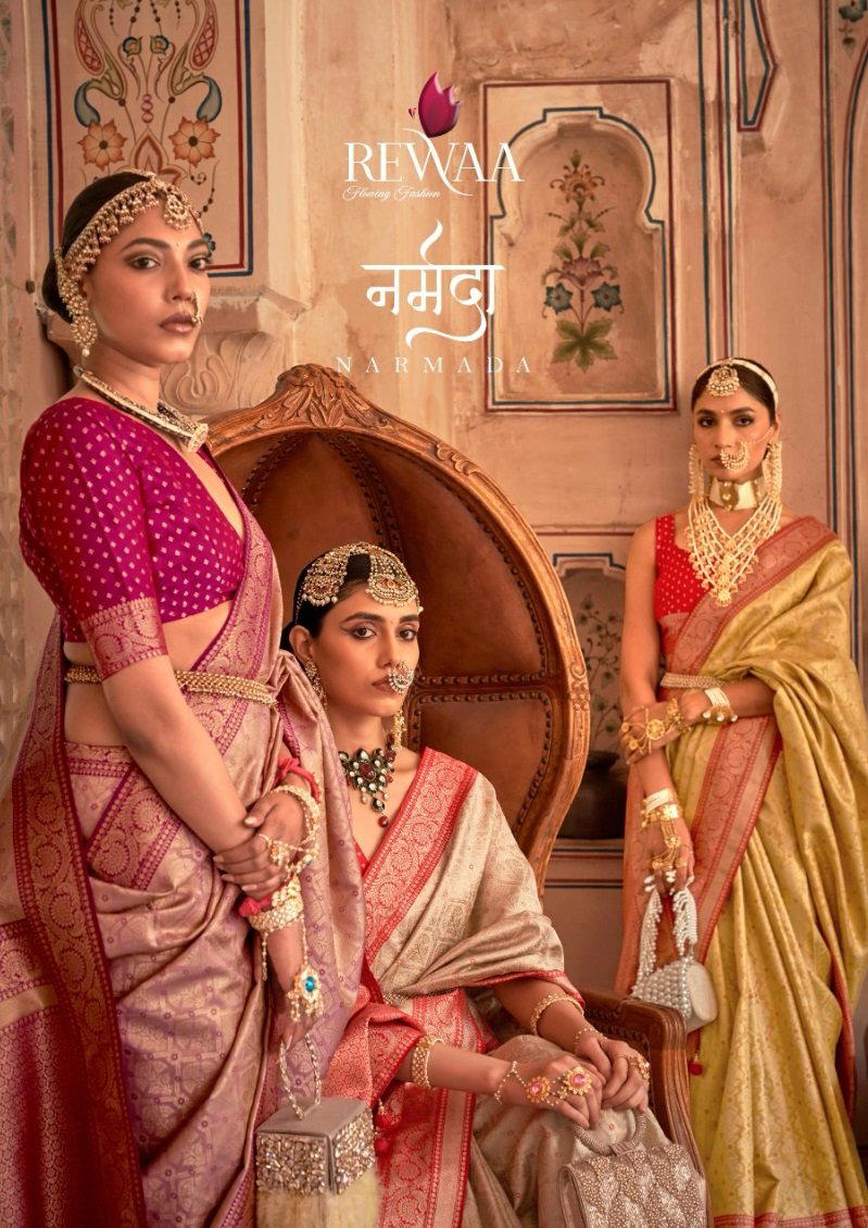 NARMADA BY REWAA BANARASI SILK SAREE MANUFACTURER IN INDIA 1