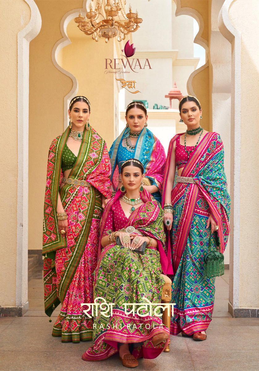 RASHI PATOLA BY REWAA DESIGNER SILK SAREE WHOLESALER IN INDIA 1