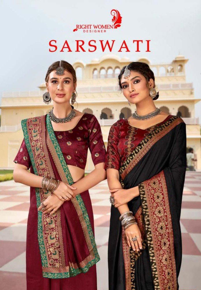 SARSWATI BY RIGHT WOMEN DESIGNER VICHITRA SAREE WHOLESALER IN INDIA 1