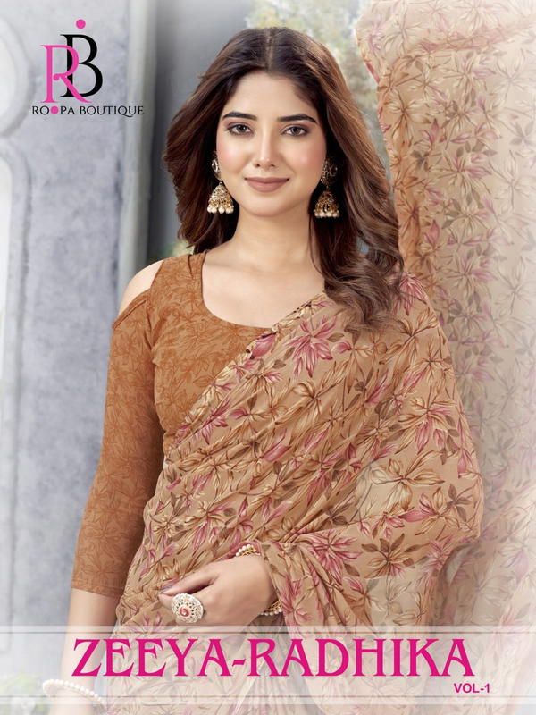 ZEEYA-RADHIKA VOL-1 BY ROOPA PRINTED SAREE WHOLESALER IN SURAT