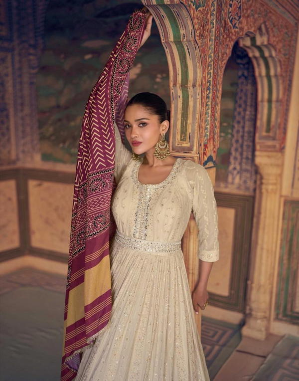 RUBINA BY SAYURI DESIGNER GEORGETTE SALWAR SUIT WHOLESALER IN INDIA