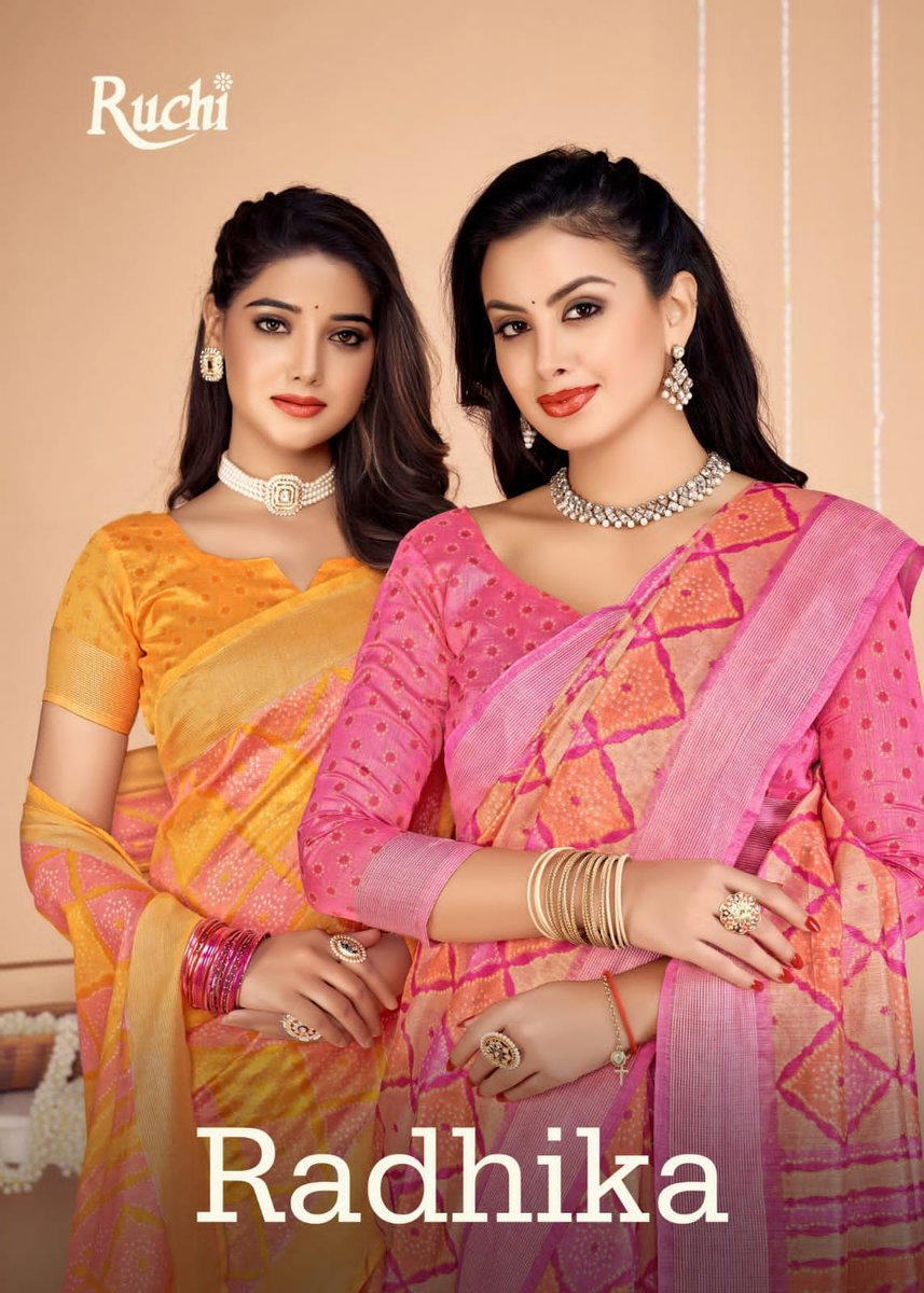 RADHIKA VOL-01 BY RUCHI SILK SAREE MANUFACTURER IN INDIA 1