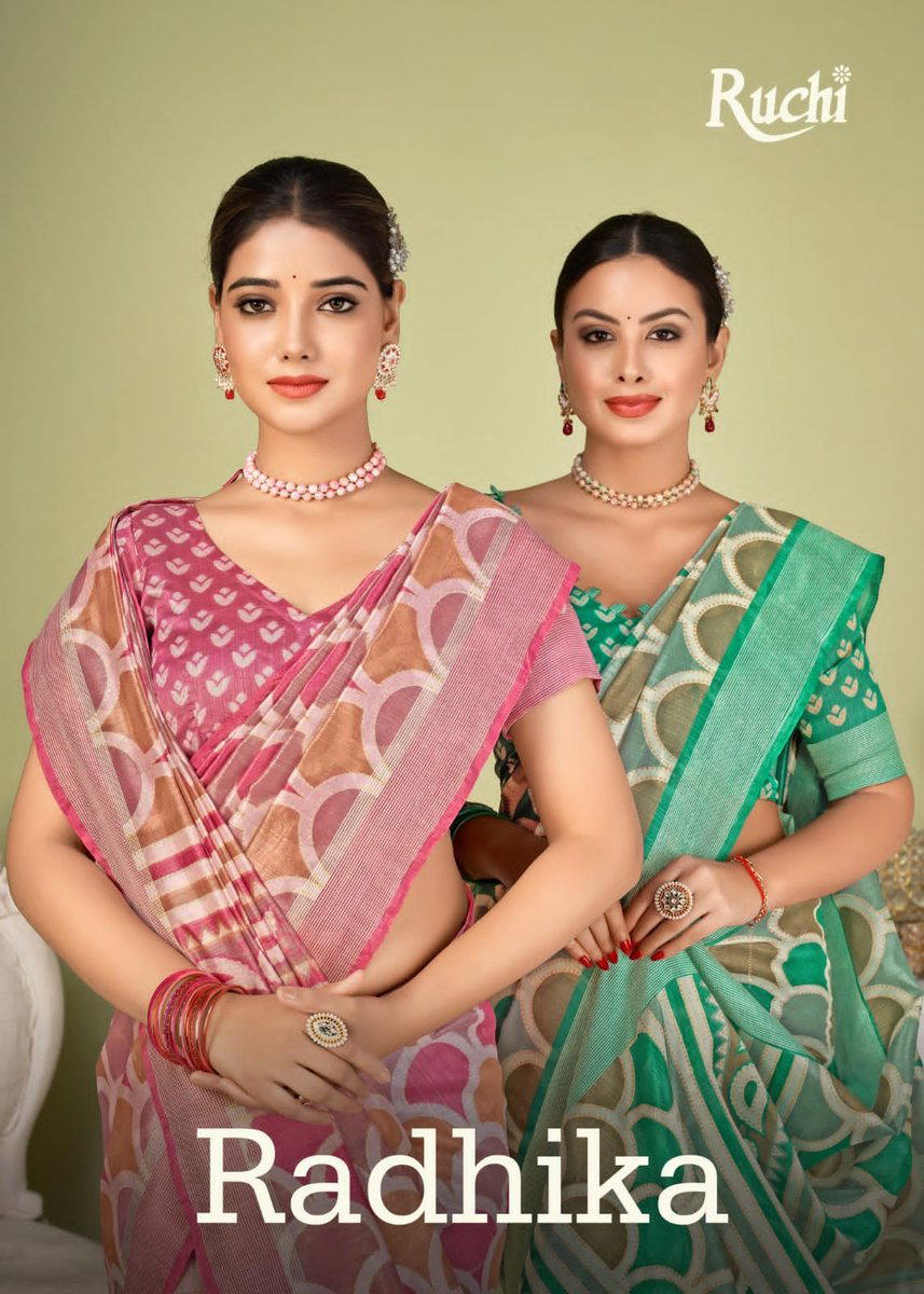 RADHIKA VOL-02 BY RUCHI PRINTED SAREE WHOLESALER IN SURAT 1