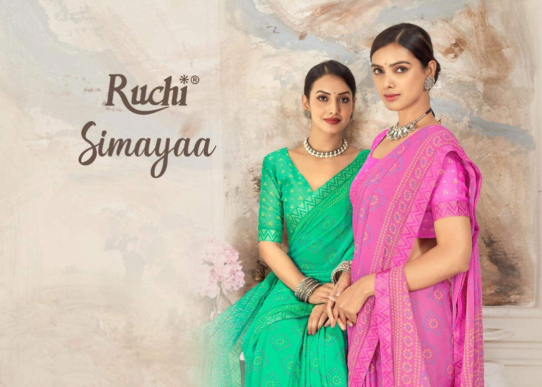 RUCHI SIMAYAA VOL-24 32301A TO 32303D DESIGNER SAREE WHOLESALER IN SUART 1