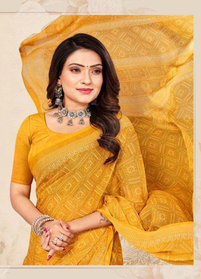 STAR CHIFFON 97TH EDITION BY RUCHI CHIFFON SAREE WHOLESALER IN INDIA 1