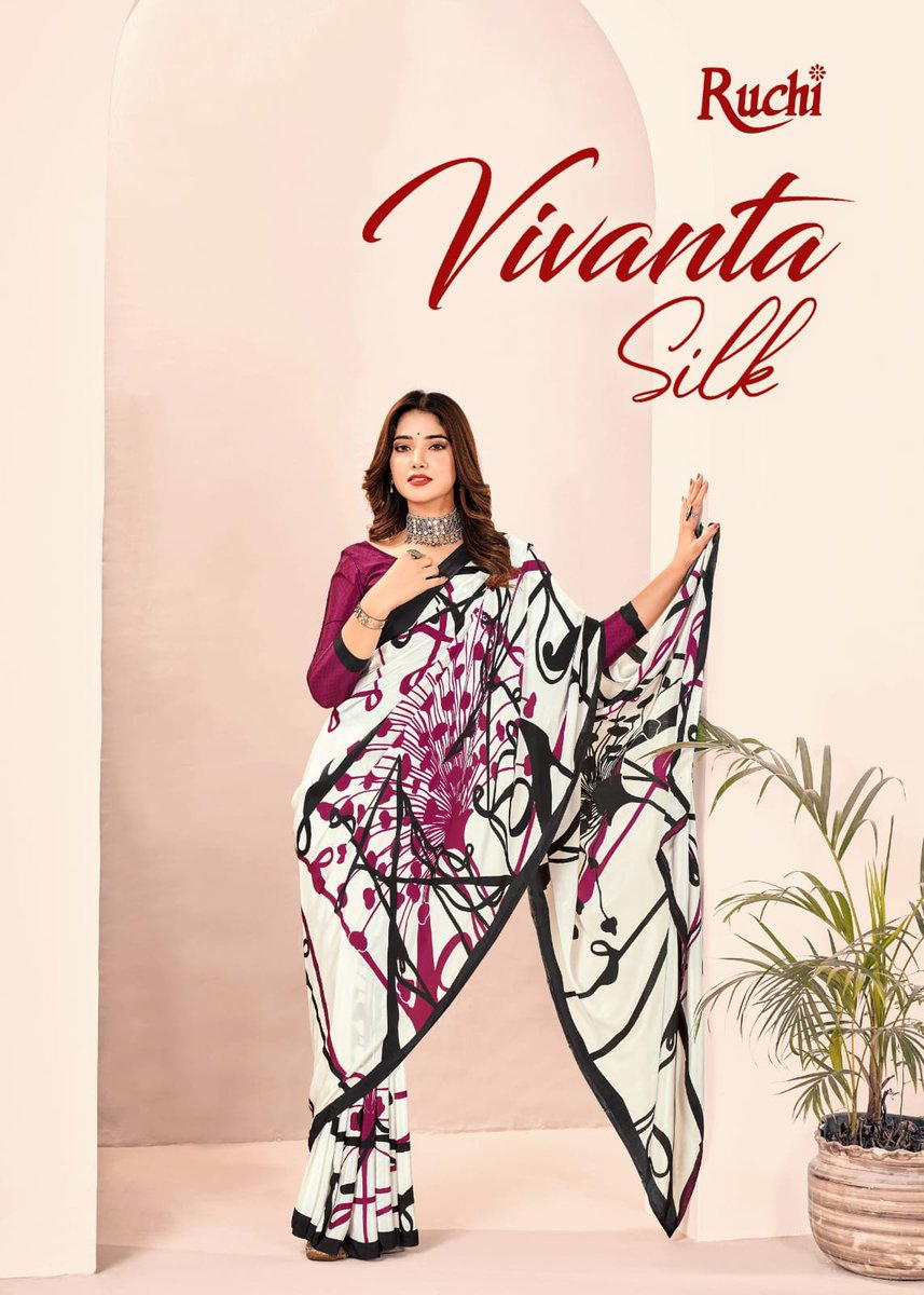 VIVANTA SILK 28TH EDITION BY RUCHI SILK SAREE WHOLESALER IN INDIA 1