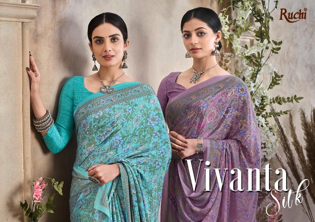 RUCHI VIVANTA SILK VOL-36 34301A TO 34303D DESIGNER SILK SAREE WHOLESALER IN INDIA 1