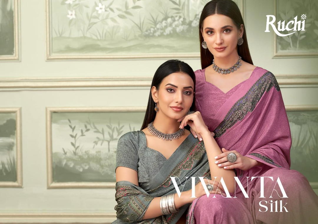 RUCHI VIVANTA SILK VOL-37 37501A TO 37503D DESIGNER SILK SAREE WHOLESALER IN INDIA 1