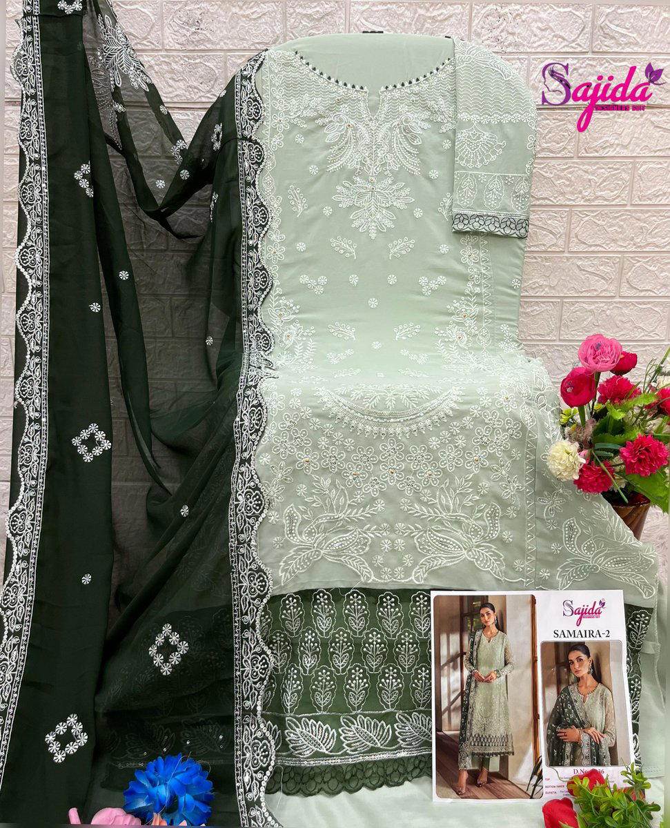 SAMAIRA VOL-02 DN SD-1036 BY SAJIDA DESIGNER GEORGETTE SALWAR SUIT WHOLESALER IN INDIA 1