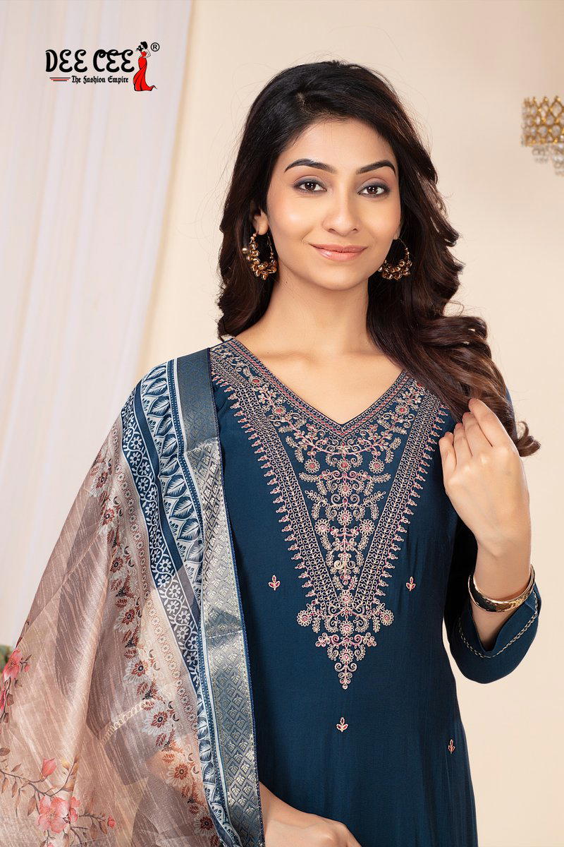 SAUMYA BY DEECEE DESIGNER SILK KURTIS WHOLESALER IN INDIA 1
