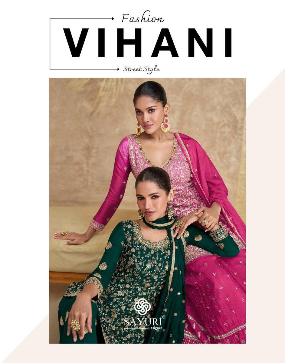 SAYURI VIHANI 5612 & 5613 DESIGNER PAKISTANI SALWAR SUIT WHOLESALER IN INDIA 1