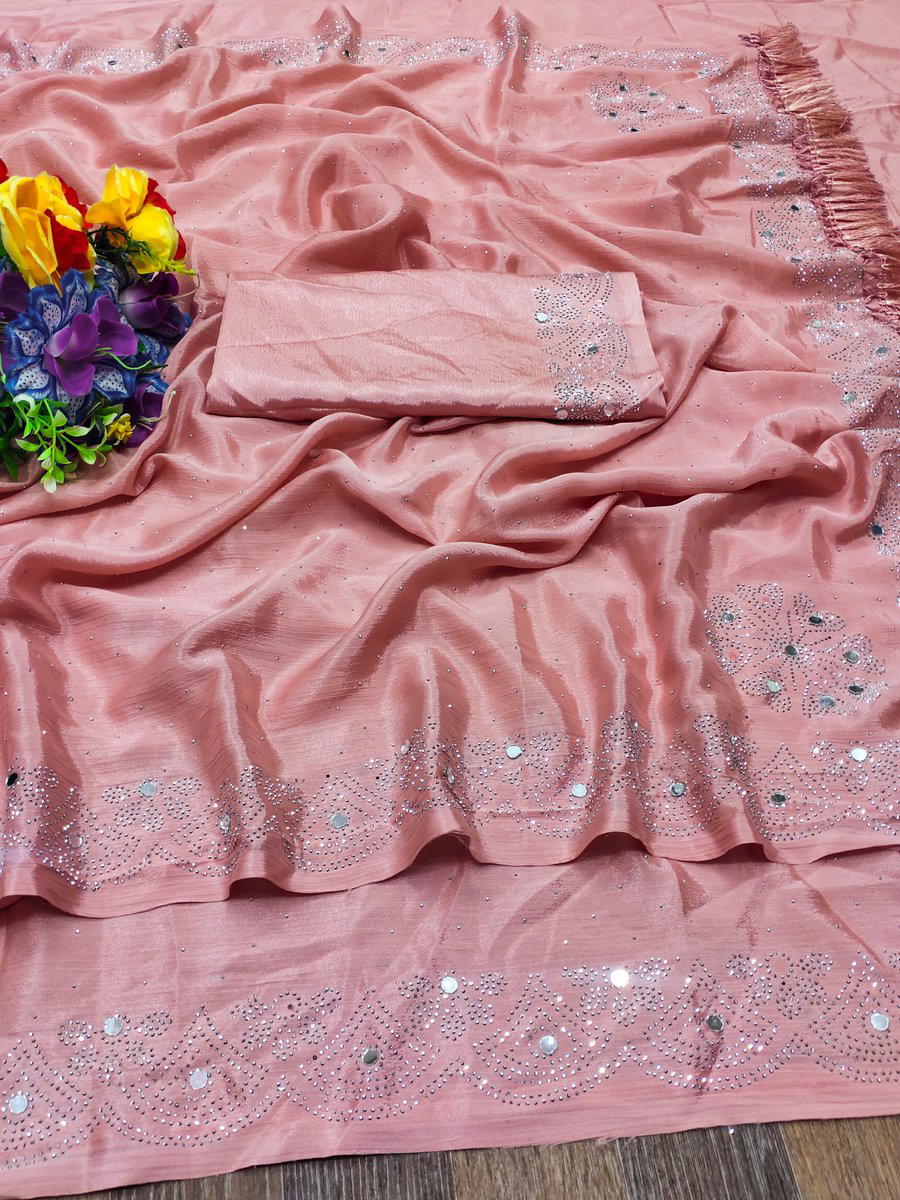 SUMA DESIGNER SD220-A & SD-220B DESIGNER CHINNON SAREE WHOLESALER IN INDIA 1
