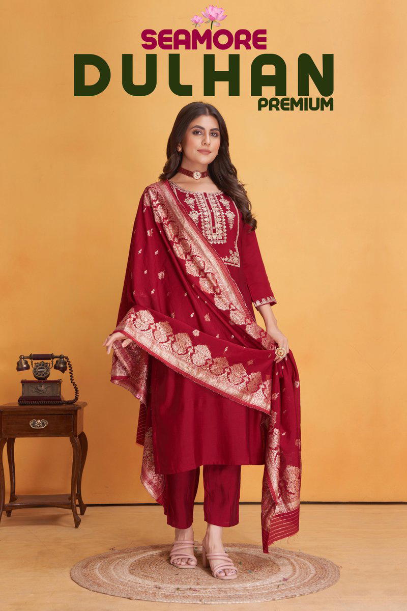 SEAMORE DULHAN 11001 TO 11003 DESIGNER SALWAR SUIT WHOLESALER IN INDIA 1