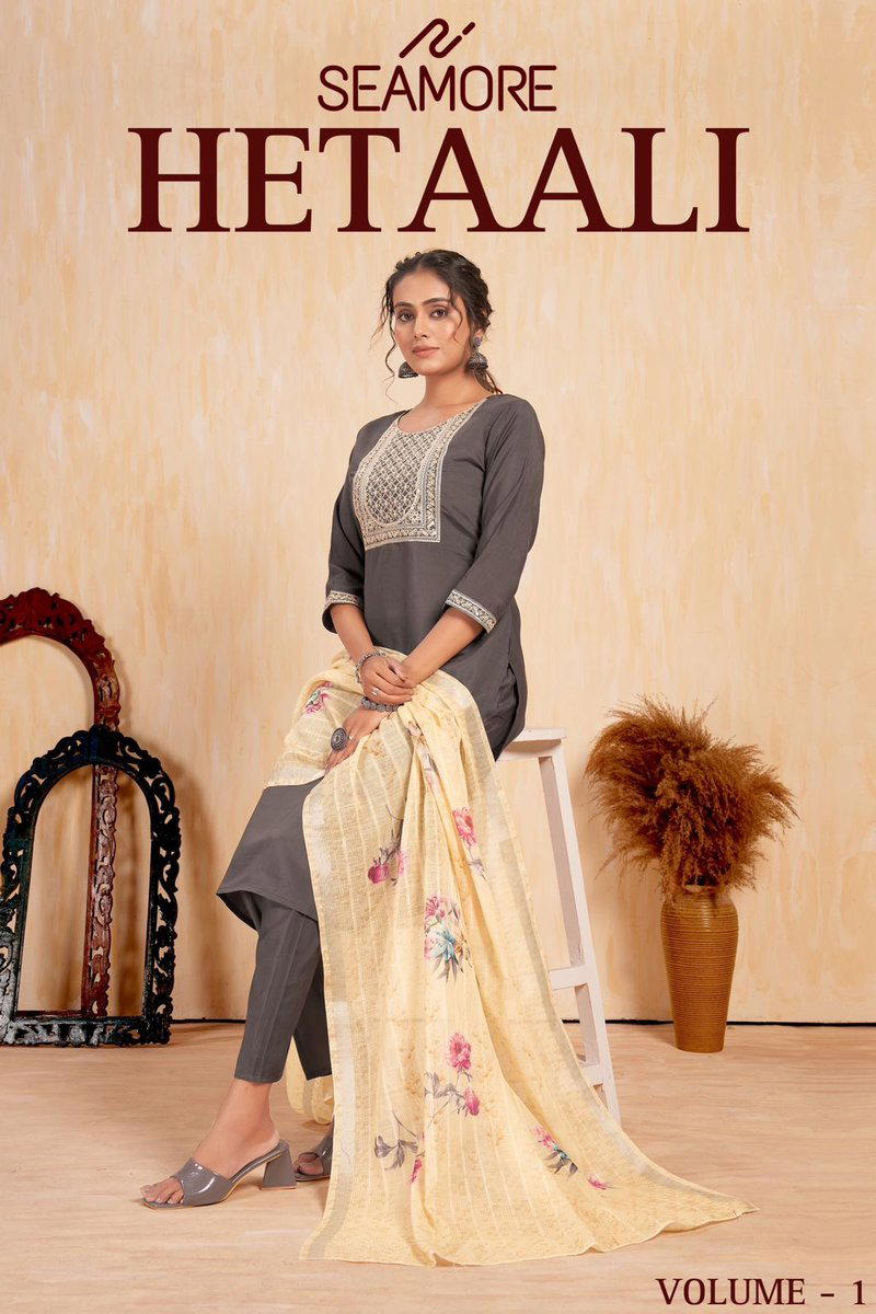HETAALI VOL 01 BY SEAMORE EMBROIDERY SALWAR KAMEEZ MANUFACTURER IN INDIA 1