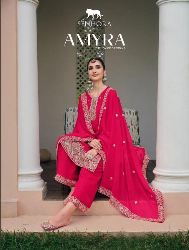 SENHORA AMYRA 3021 TO 3024 DESIGNER PAKISTANI SALWAR SUIT WHOLESALER IN INDIA 1