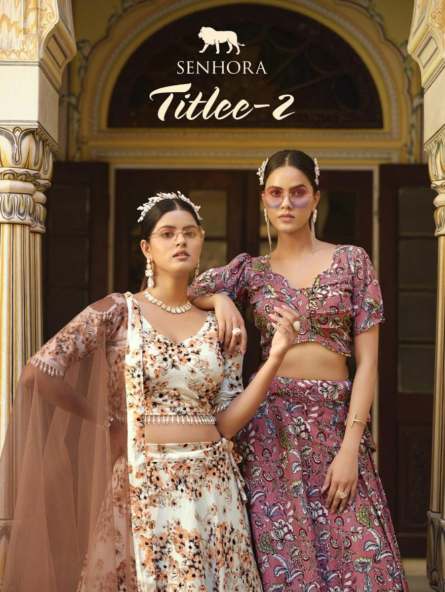 TITLEE VOL-02 BY SENHORA SILK LEHENGA CHOLI MANUFACTURER IN INDIA 1