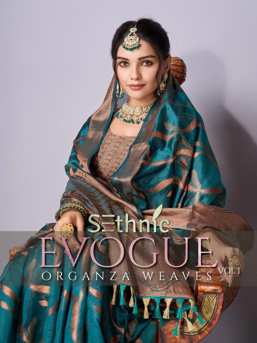 SETHNIC EVOGUE VOL-01 37001 TO 37005 WEAVING SAREE WHOLESALER IN INDIA 1