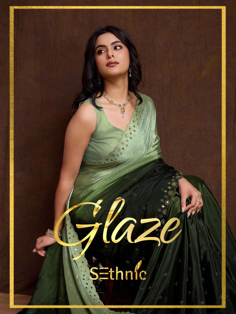 SETHNIC GLAZE 41001 TO 41005 DESIGNER SAREE WHOLESALER IN INDIA 1