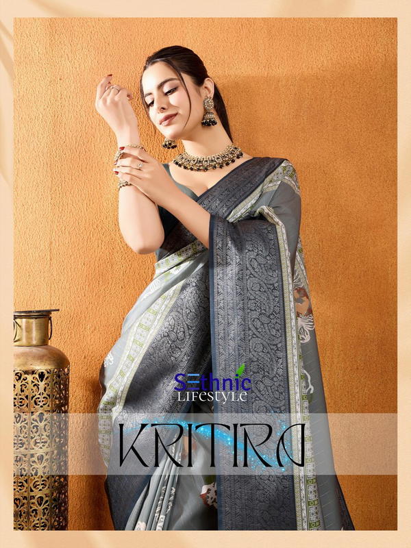SETHNIC KRITIRA 61001 TO 61006 DESIGNER SILK SAREE WHOLESALER IN INDIA