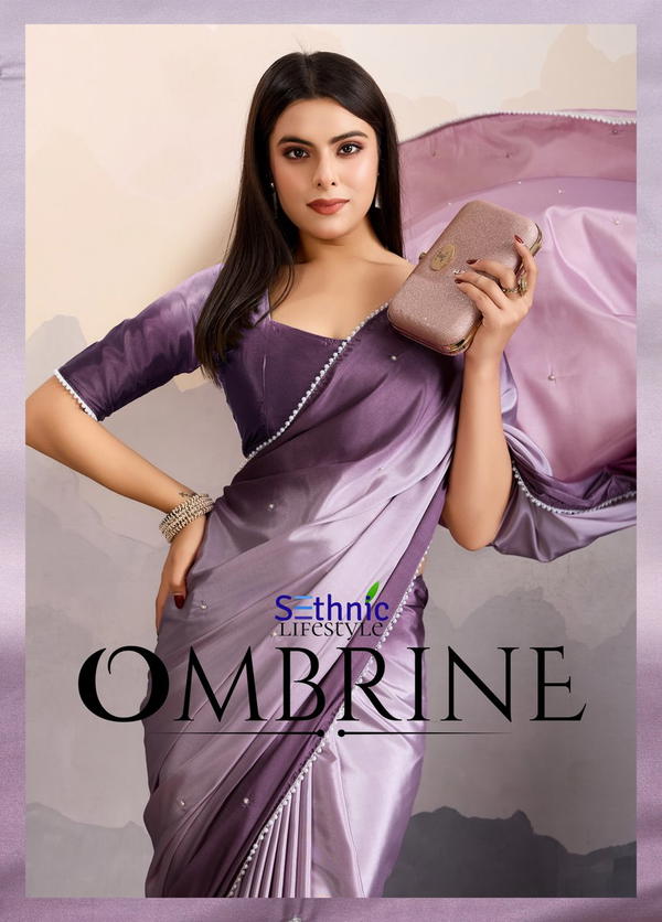 SETHNIC OMBRINE 69001 TO 6900 DESIGNER SATIN SAREE WHOLESALER IN INDIA