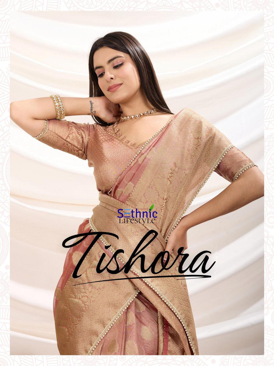 SETHNIC TISHORA 68001 TO 68004 DESIGNER SILK SAREE WHOLESALER IN INDIA 1